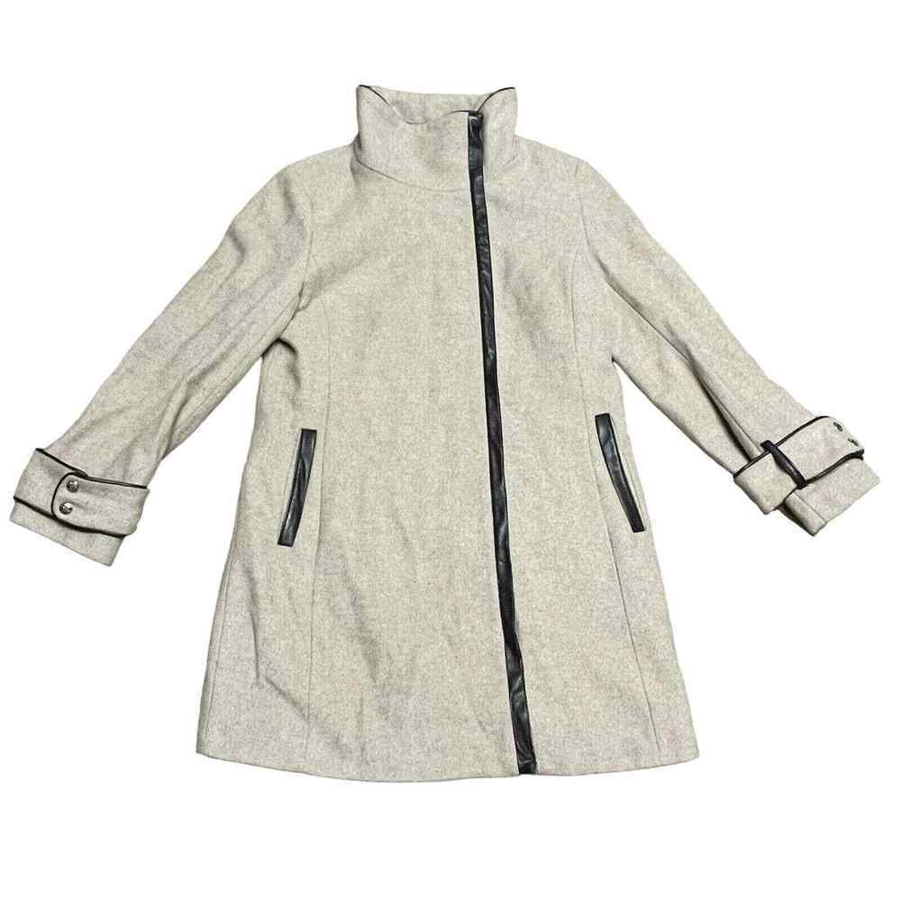 Calvin Klein Light Gray/tan Winter Coat